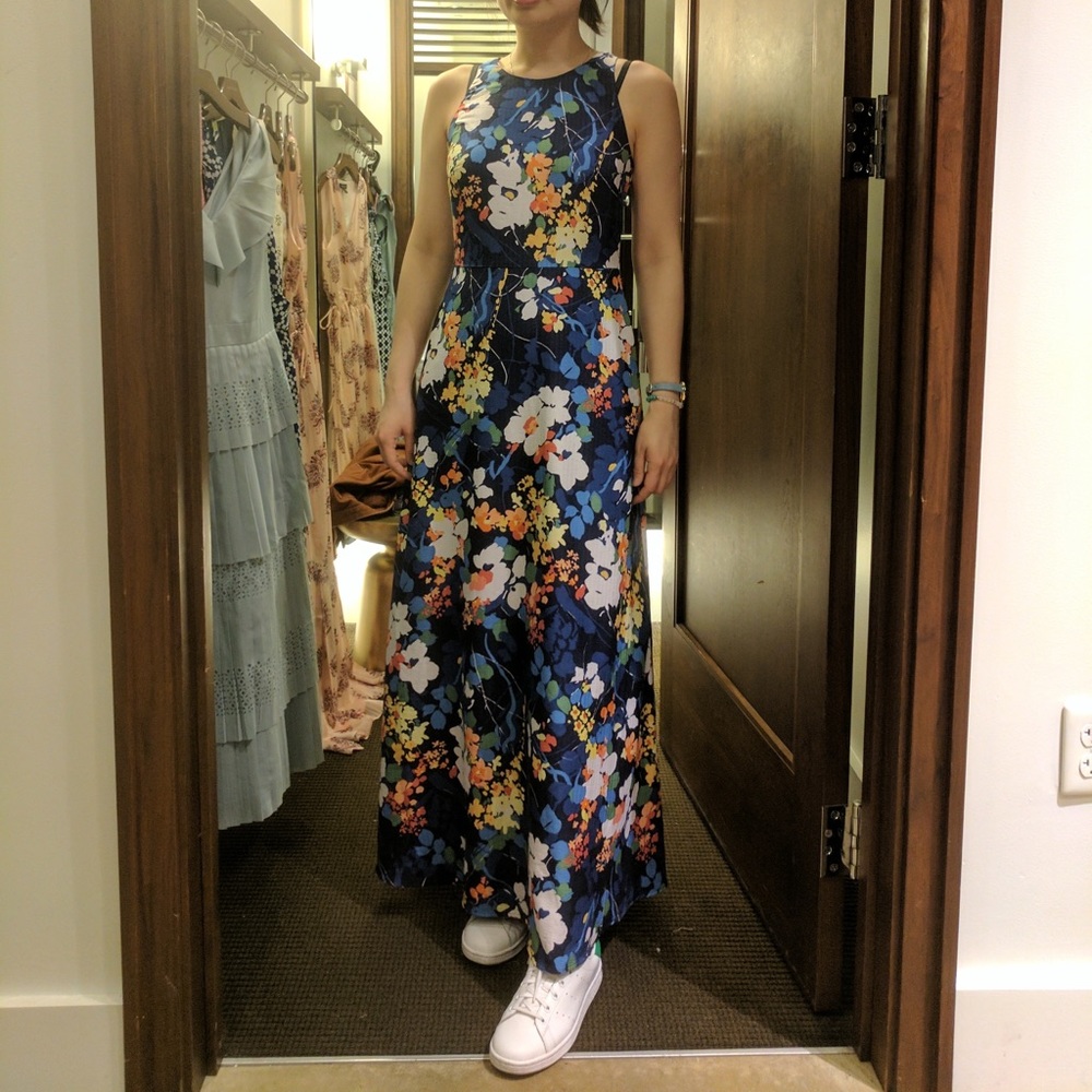 Banana Republic Sleeveless Floral Maxi Dress, Wedding Guest Dress, Summer Dress